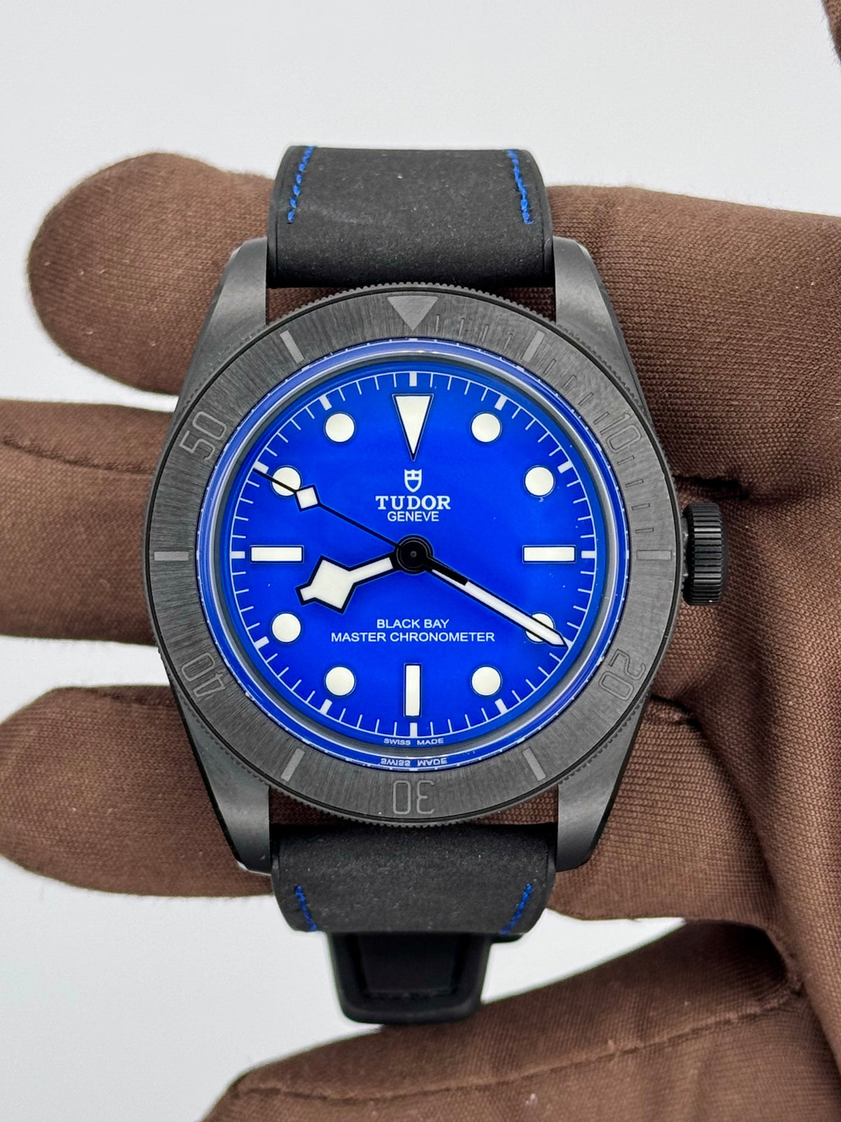 NEW 2025 Tudor Ceramic Black Bay Blue 41mm M79210CNU-0007