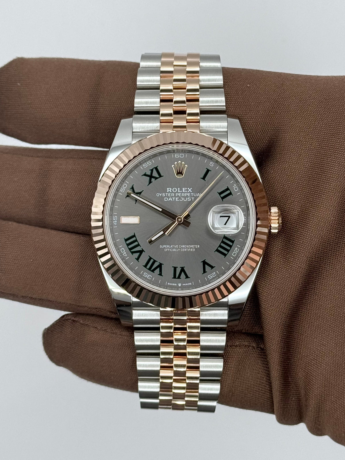 NEW 2025 Rolex RG/SS Datejust 41mm Wimbledon 126331-0016