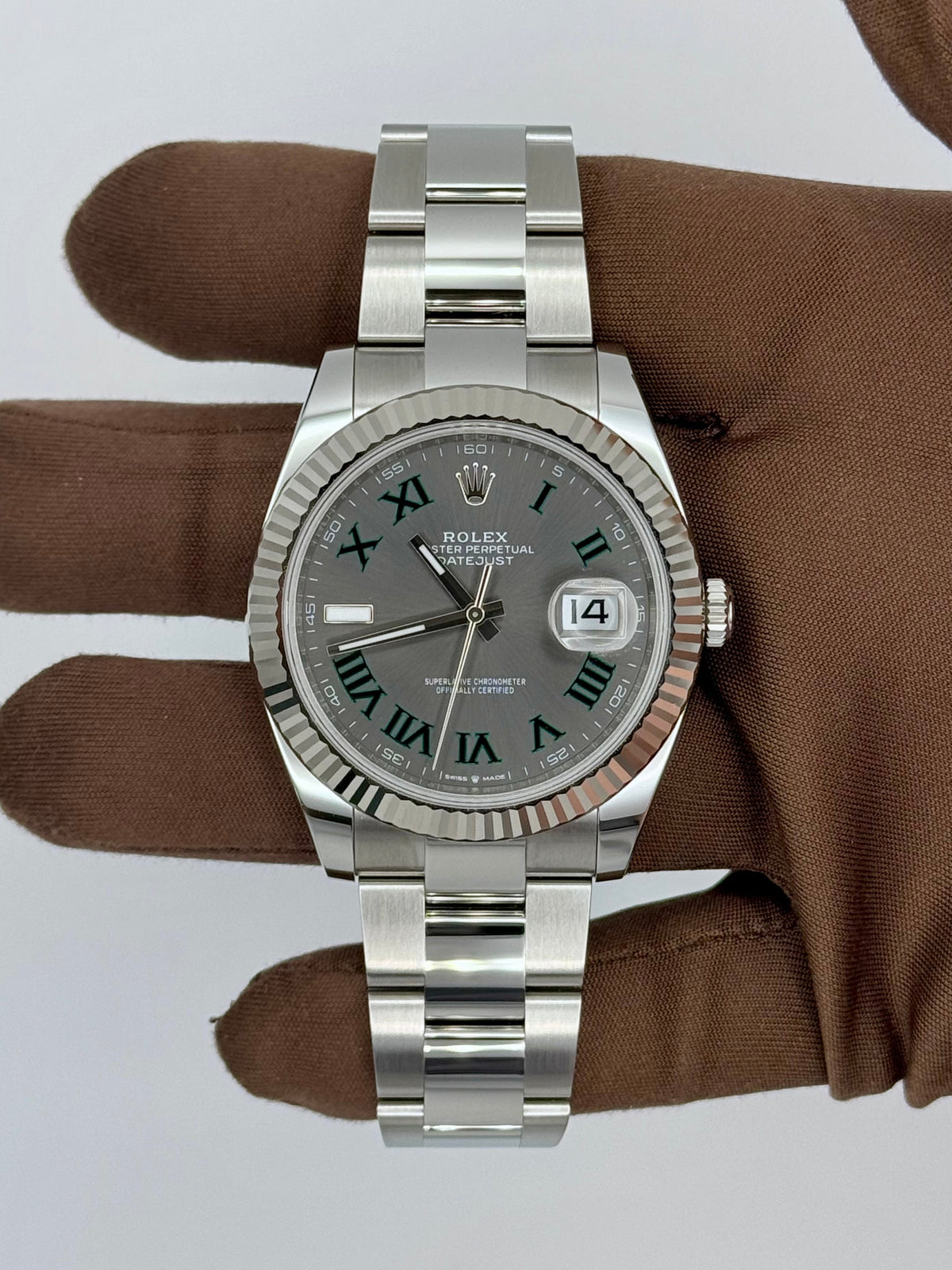 2024 Rolex Steel Datejust Wimbledon 41mm 126334