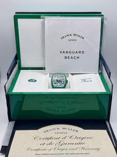 2025 Franck Muller Vanguard Beach Green Beach 41mm Glassfiber V 41 SC DT BEACH VR VE GF3