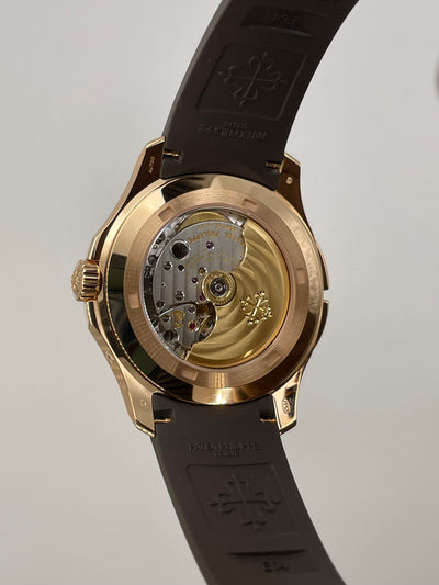 2025 Patek Philippe Aquanaut Travel Time 41mm Rose Gold 5164R-001