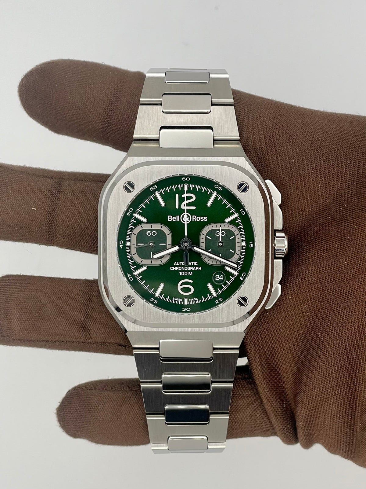NEW 2025 Bell & Ross BR-05 Chrono 42mm Stainless Steel BR05C-GN-ST/SST