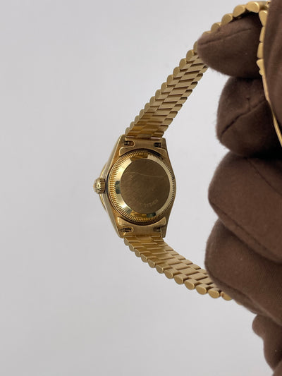 1985 Rolex Datejust Crown Collection Factory Lapis Dial 26mm Yellow Gold 69158