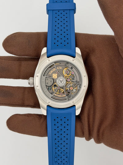 2026 H. Moser & Cie. Pioneer Retrograde Seconds Midnight Blue 42.8mm Stainless Steel 3250-1200