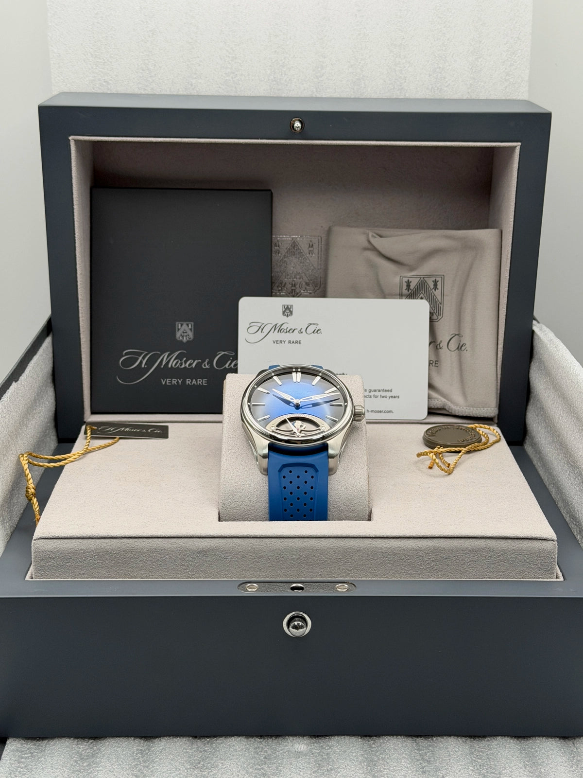 2026 H. Moser & Cie. Pioneer Retrograde Seconds Midnight Blue 42.8mm Stainless Steel 3250-1200