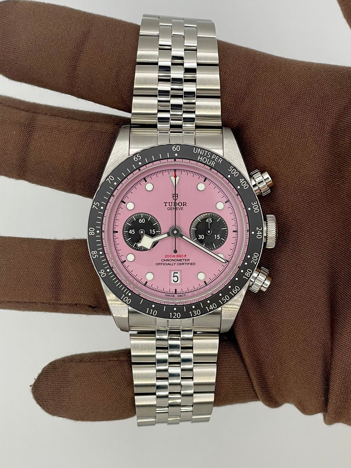 NEW 2025 Tudor Black Bay Chrono 41mm Pink Dial M79360N-0019