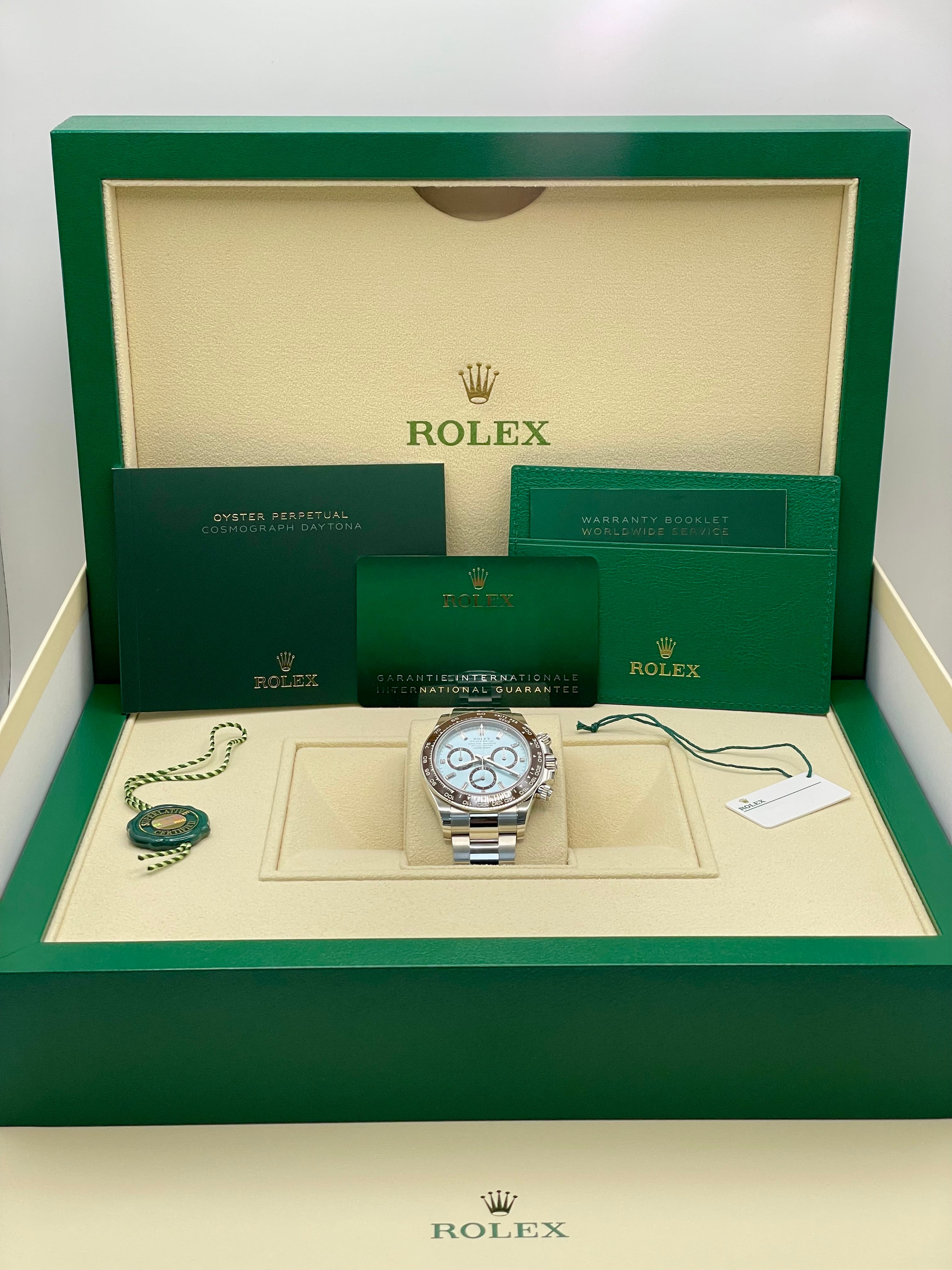 NEW 2025 Rolex Platinum Cosmograph Daytona Diamond Markers 40mm
