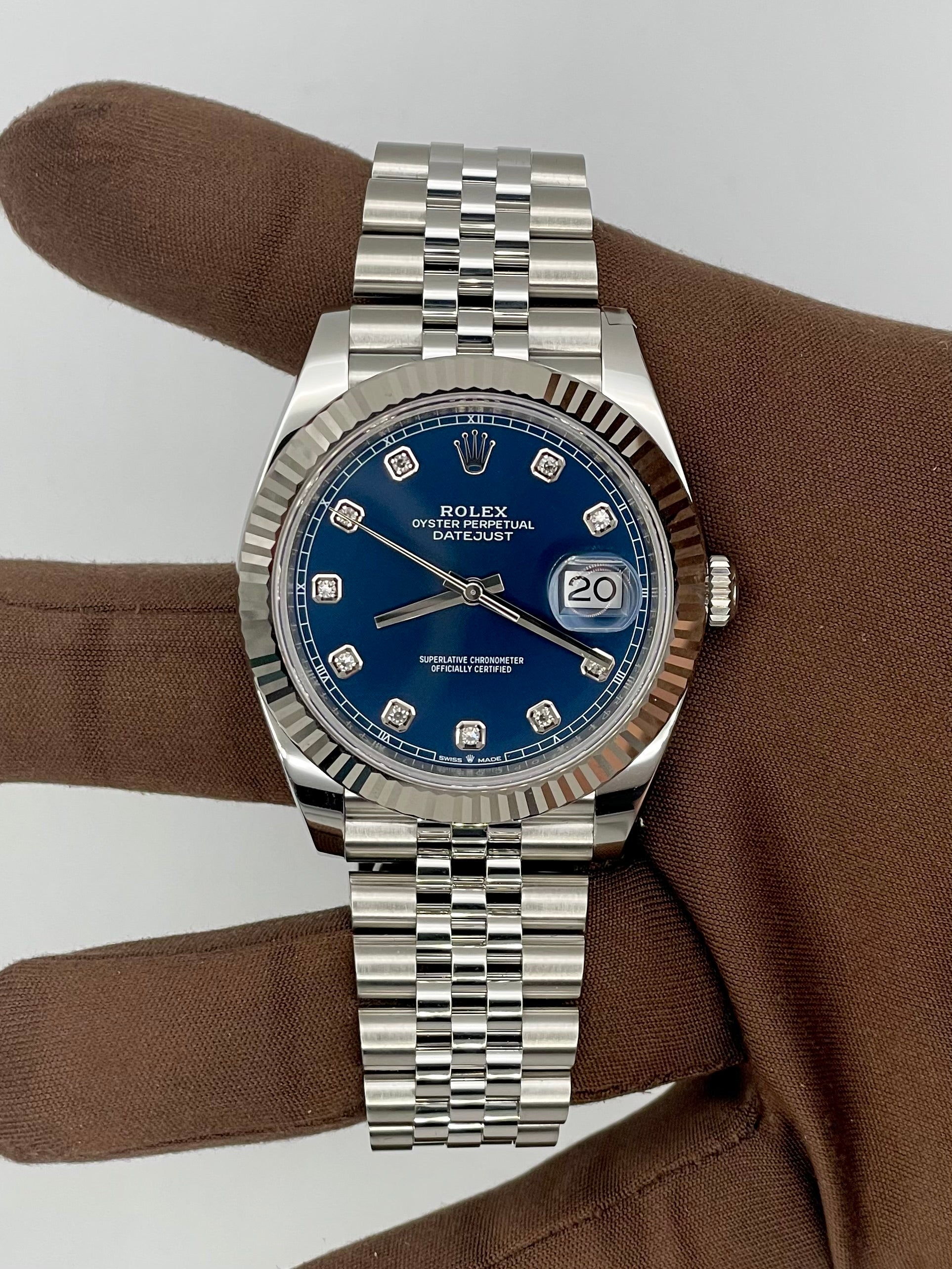 NEW 2025 Rolex Datejust 41mm Blue Diamond Dial 126334-0016