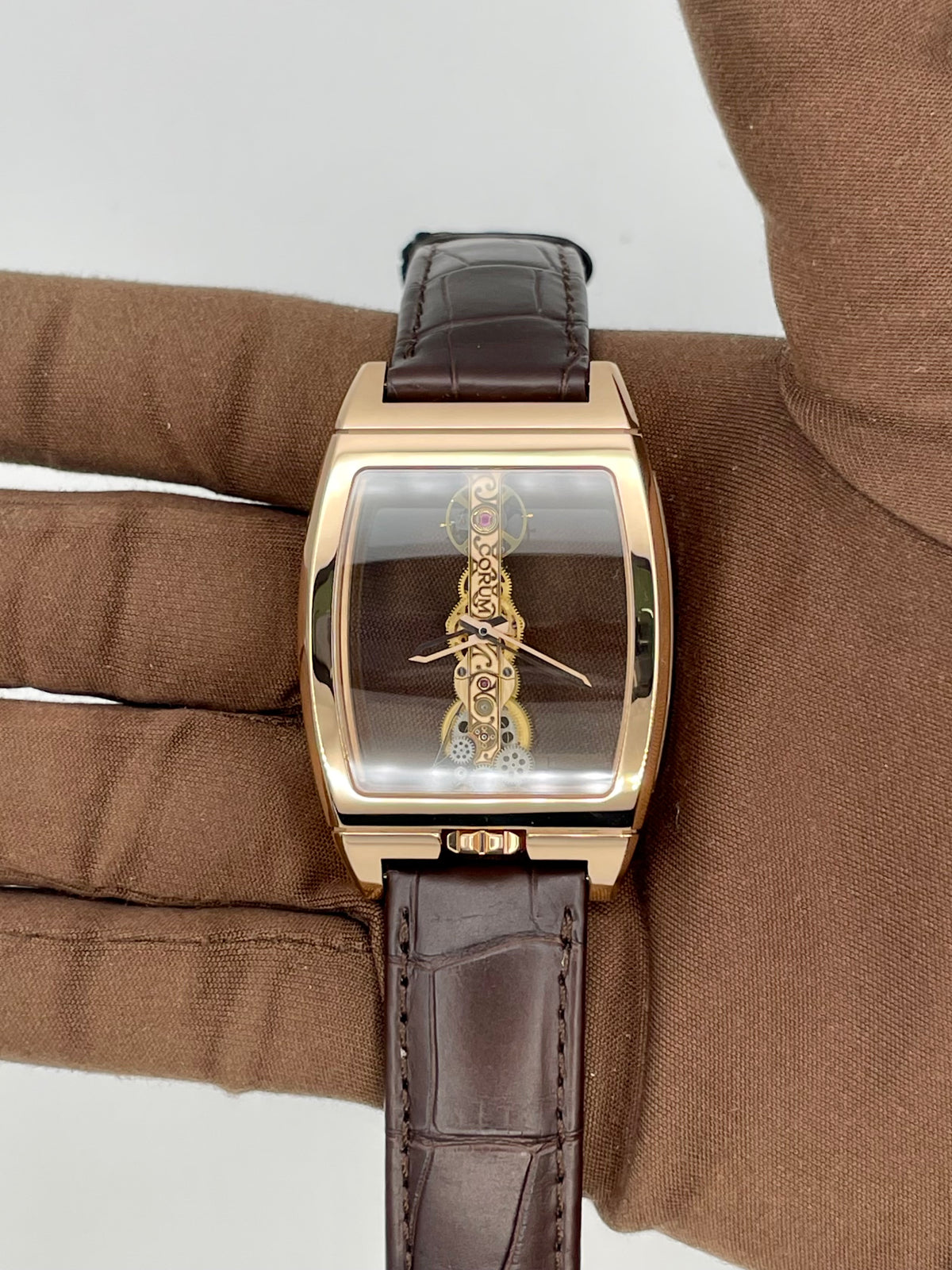 Corum Golden Bridge Classic Rose Gold 34mm Skeleton Dial 113.160.55/0F02 000