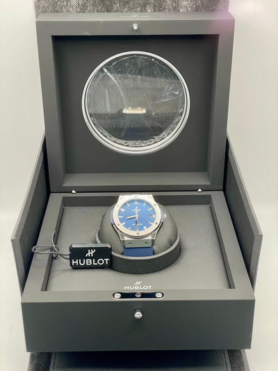 2025 Hublot Classic Fusion Blue Dial 45mm Titanium 511.NX.7170.RX