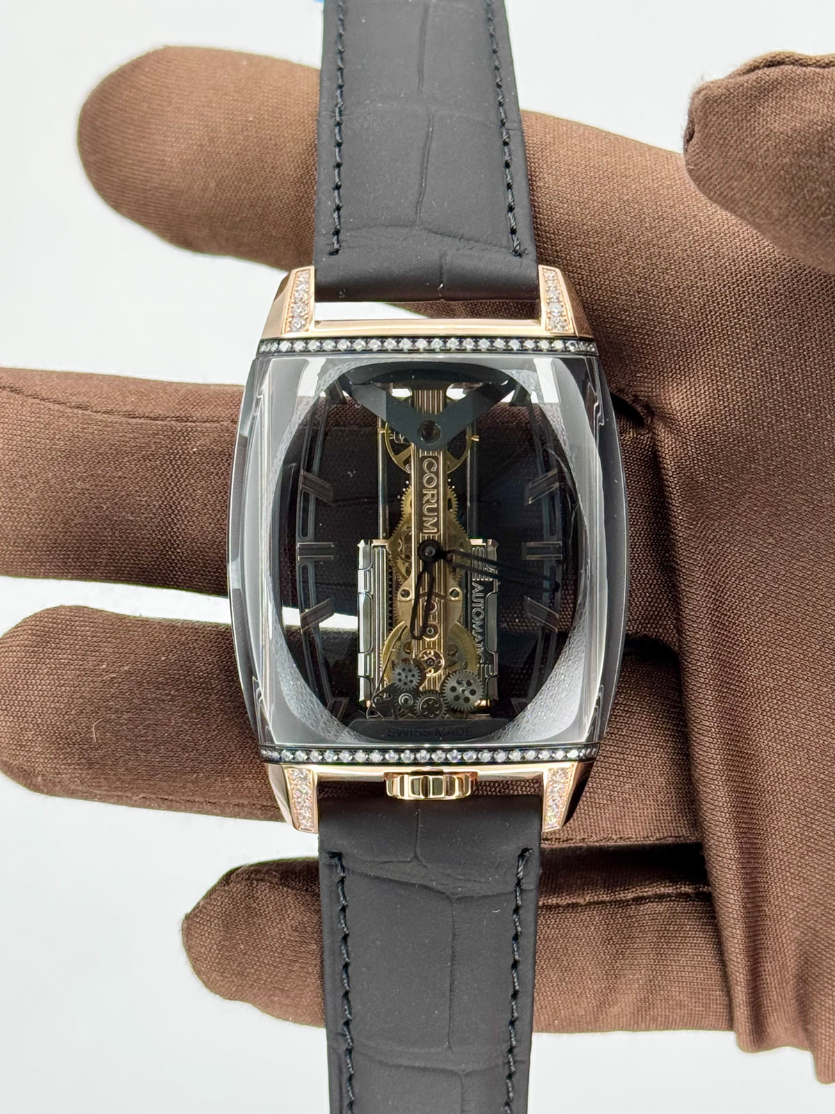 NEW 2024 Corum Titanium Golden Bridge Avant-Garde 37.20 x 51.80mm 313.200.77/0F01 HS15