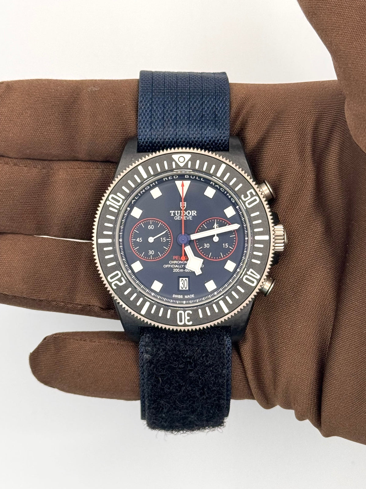 NEW 2024 Tudor Pelagos FXD Chrono 43mm Carbon Alinghi Red Bull Racing Edition M25807KN-0001