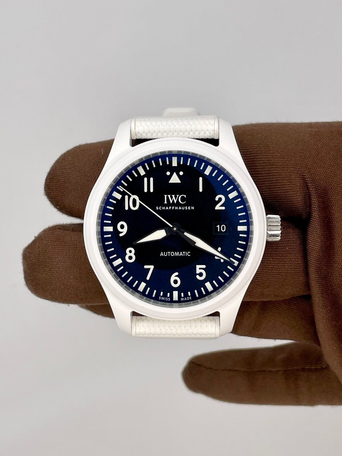 IWC Pilot’s Watch Automatic White Ceramic TOP GUN Lake Tahoe 41mm IW328104