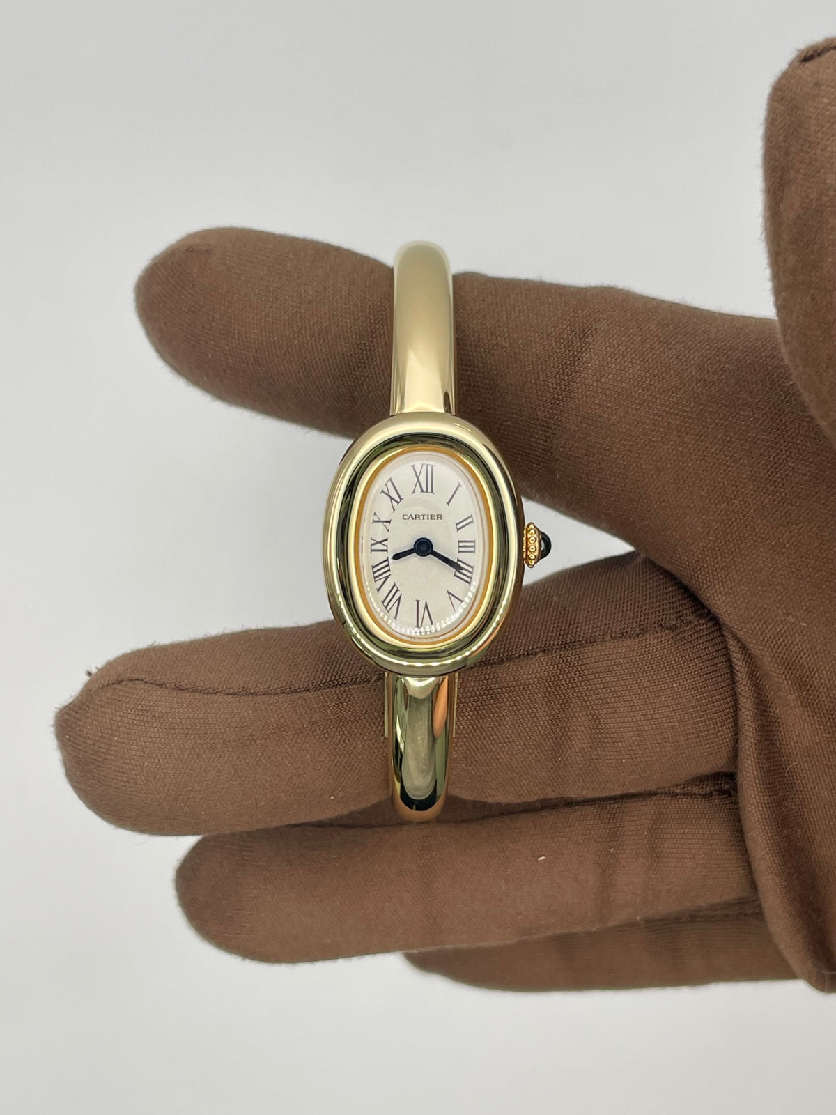 NEW 2025 Cartier Baignoire Mini Size 16 Yellow Gold WGBA0021