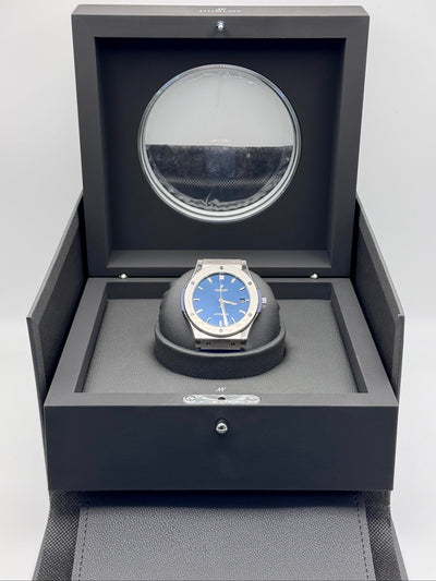2024 Hublot Classic Fusion Blue Blue Dial 45mm Titanium 511.NX.7170.LR