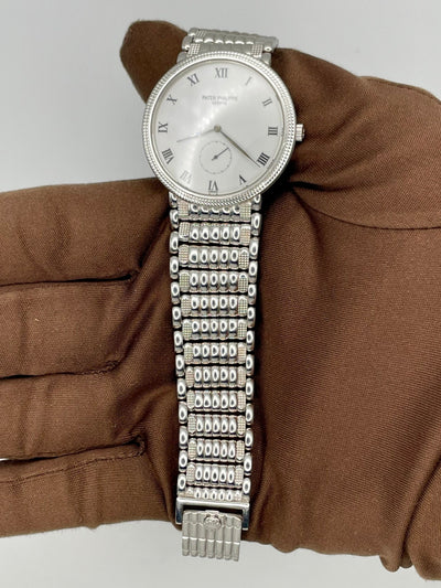 Patek Philippe Calatrava with Beaded Bracelet 33mm White Gold 3919/1G