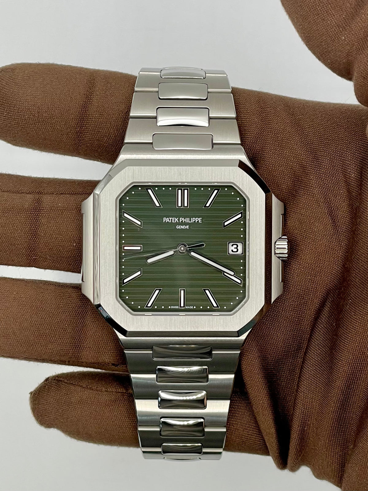 NEW 2025 Patek Philippe Cubitus Olive Green Dial 5821/1A-001