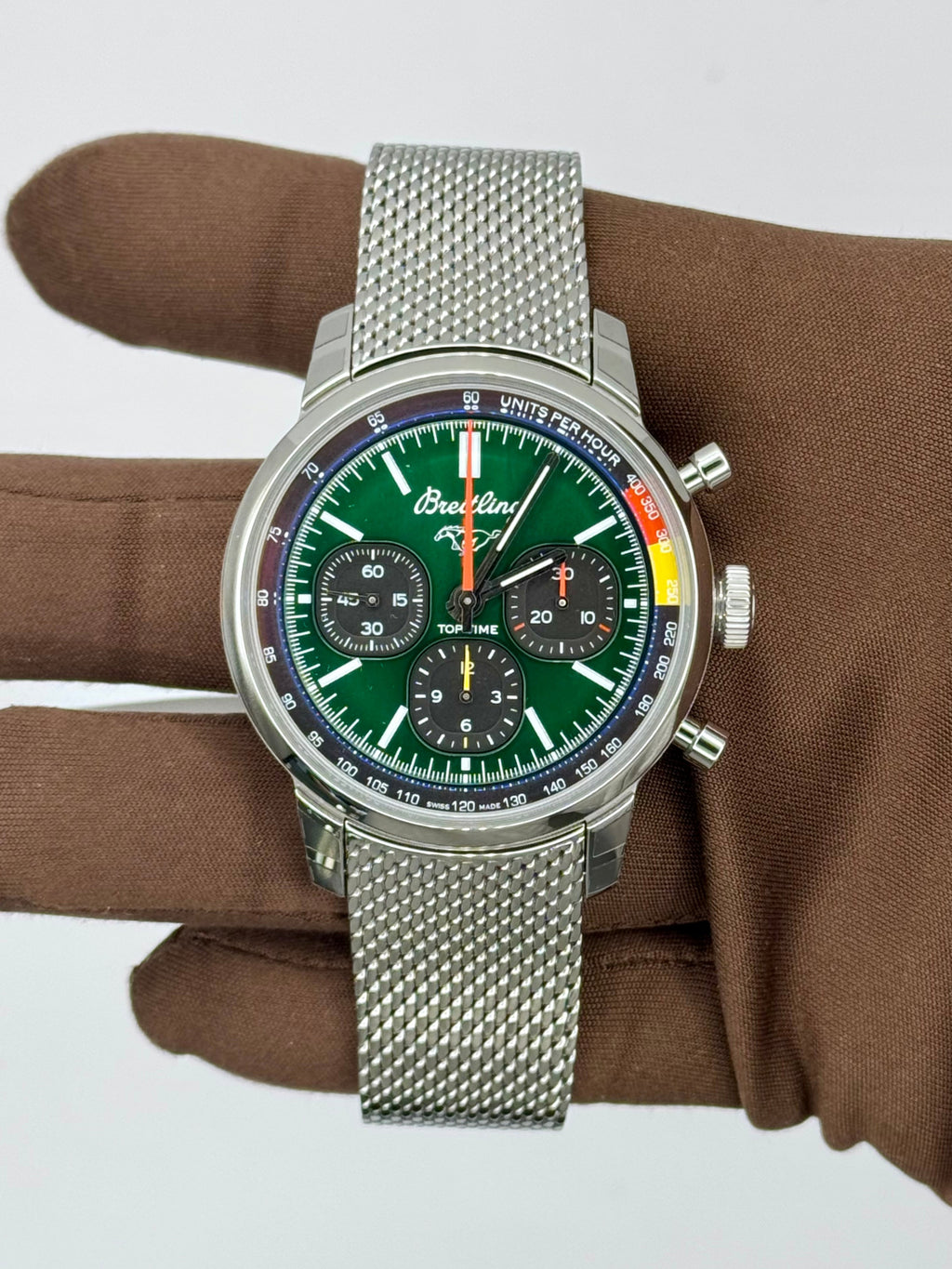 NEW 2024 Breitling Steel Top Time B01 Ford Mustang 41mm AB01762A1L1A1 ...