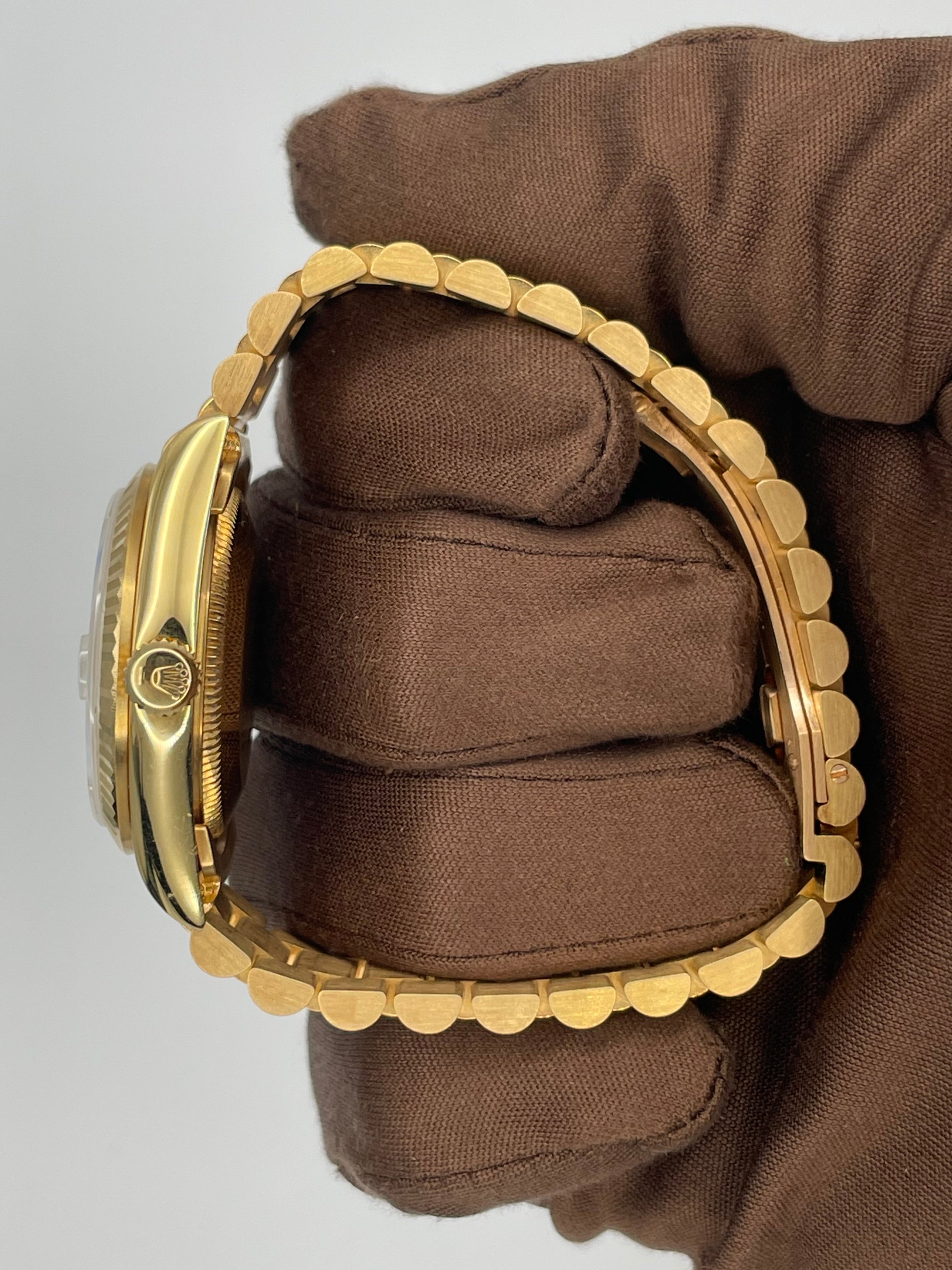 1980's Rolex YG Datejust Howlite Marble Stone Dial 31mm 68278