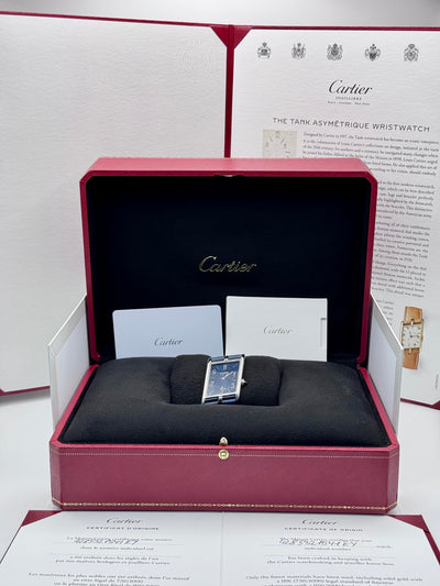 Cartier Tank Asymetrique New York 5th Ave 47mm Platinum WGTA0120