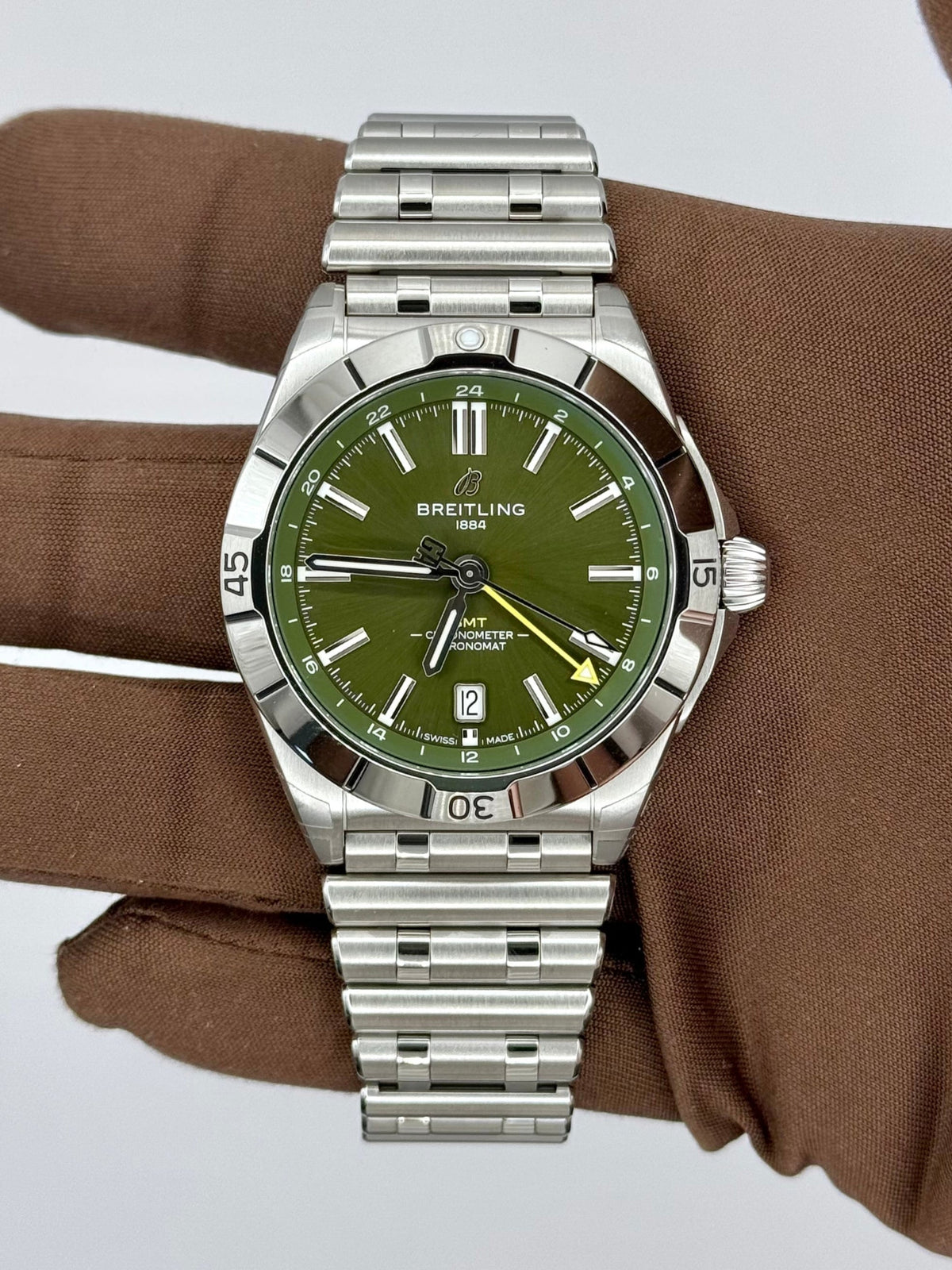 NEW 2024 Breitling Steel Chronomat GMT Giannis Antetokounmpo 40mm A32398A11L1A1
