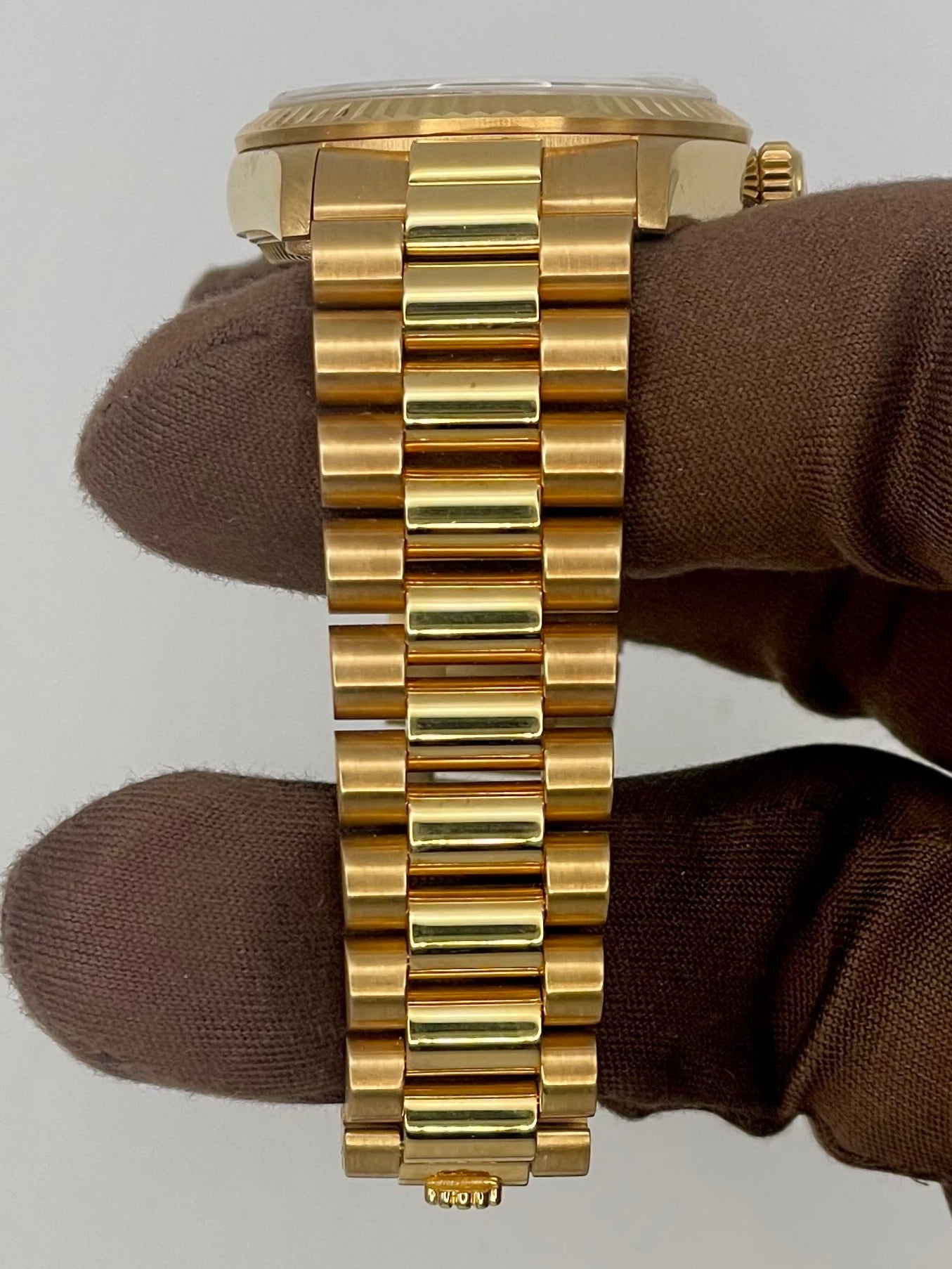 1980's Rolex YG Datejust Howlite Marble Stone Dial 31mm 68278