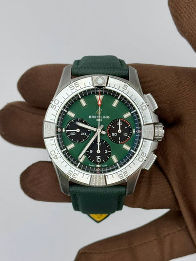 2025 Breitling Avenger B01 Chronograph Green Dial 42mm Stainless Steel AB0146101L1X1