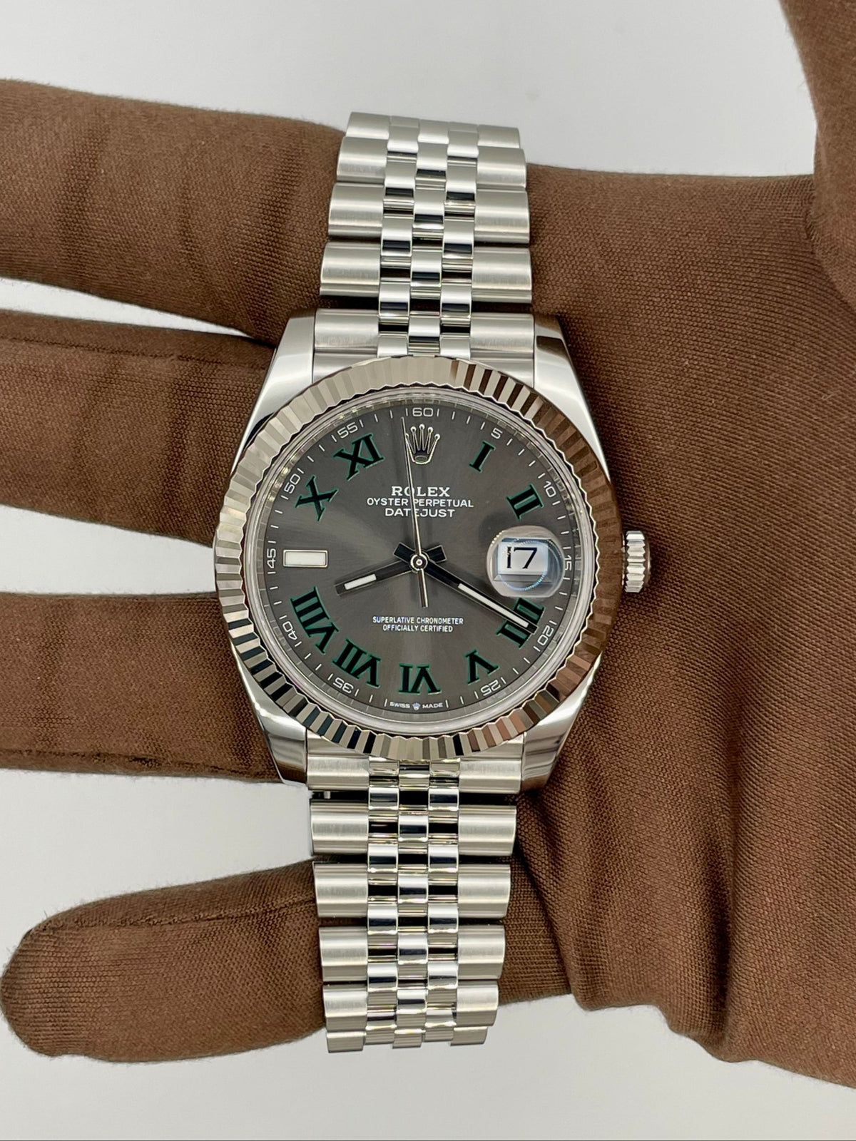 2019 Rolex Steel Datejust Wimbledon Dial 41mm 126334-0022