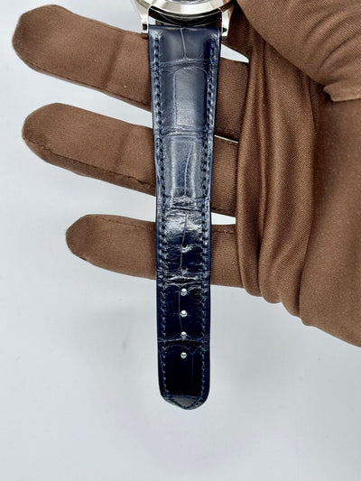 2025 Patek Philippe Complications Annual Calendar Moon Phases Blue Baguette Diamond 38mm White Gold 5396G-017