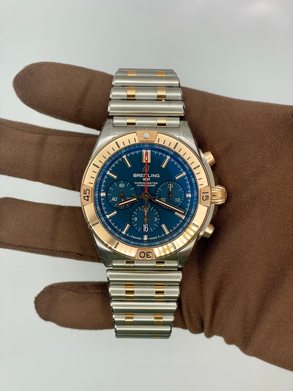 NEW 2025 Breitling Chronomat B01 42mm Blue Dial UB0134101C1U1