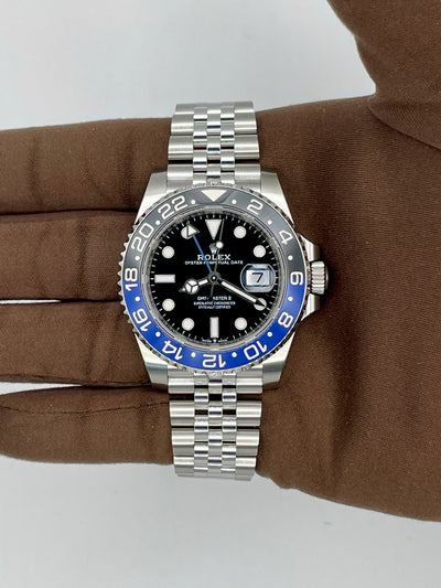 2025 Rolex GMT-Master II Batgirl Full Stickers 40mm Stainless Steel 126710BLNR