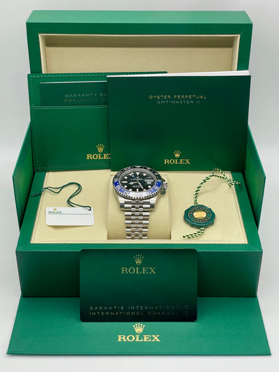 2025 Rolex GMT-Master II Batgirl Fully Stickered 40mm Stainless Steel 126710BLNR