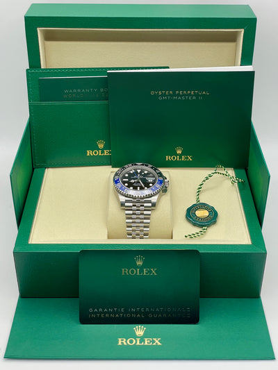 2025 Rolex GMT-Master II Batgirl Full Stickers 40mm Stainless Steel 126710BLNR