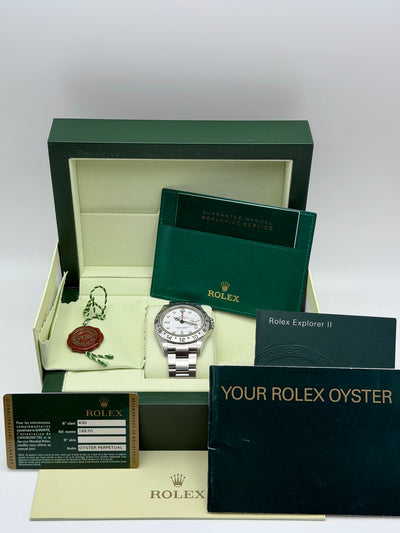 2011 Rolex Explorer II 3186 Movement 40mm Stainless Steel 16570