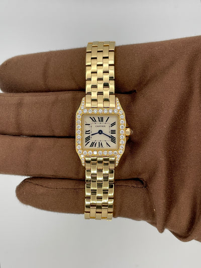 2008 Cartier Santos Demoiselle Taylor Swift 20mm Yellow Gold WF9001Y7