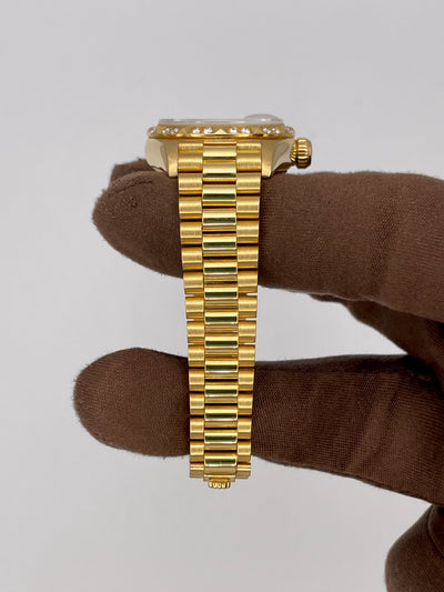 1994 Rolex Lady-Datejust Factory Lapis Dial 26mm Yellow Gold 69258