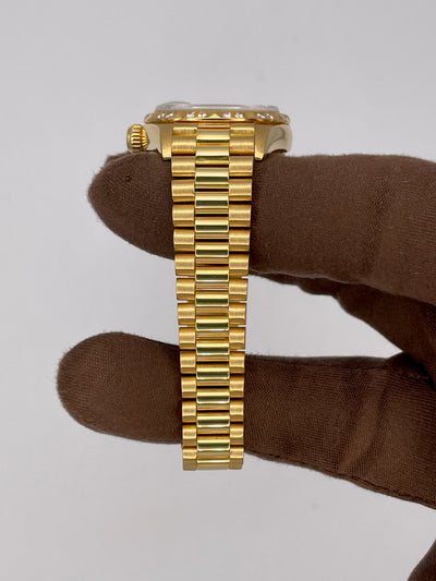1994 Rolex Lady-Datejust Factory Lapis Dial 26mm Yellow Gold 69258