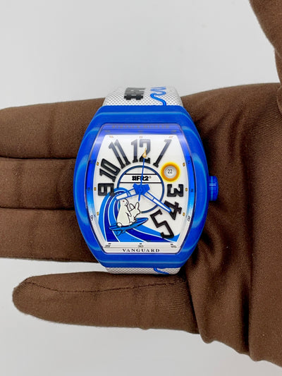 2025 Franck Muller Vanguard Beach #FR2NCK MULLER #FR2 41mm Composite V 41 SC DT BEACH GF BU BL BC