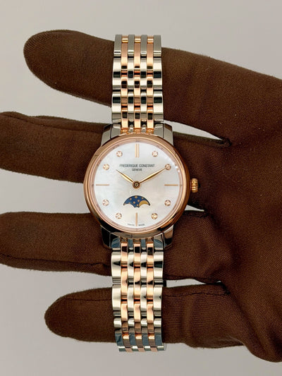 2026 Frederique Constant Classics Slimline Ladies Moonphase 30mm Stainless Steel FC-206MPWD1S2B