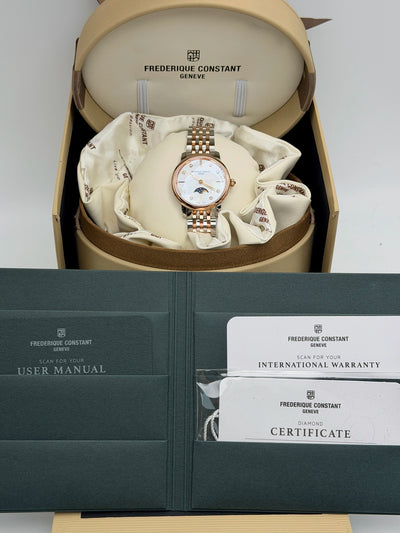 2026 Frederique Constant Classics Slimline Ladies Moonphase 30mm Stainless Steel FC-206MPWD1S2B