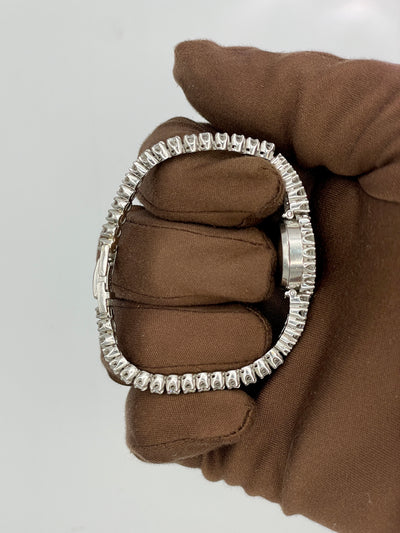 1962 Patek Philippe Ladies Diamond Platinum Bracelet Watch Archive Papers 12mm Platinum 3289/12