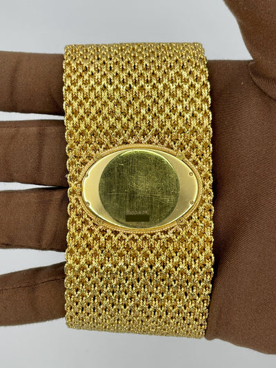 1973 Piaget Intrinsic Custom Diamond Bezel Lapis Lazuli Dial Yellow Gold 9850 N 38