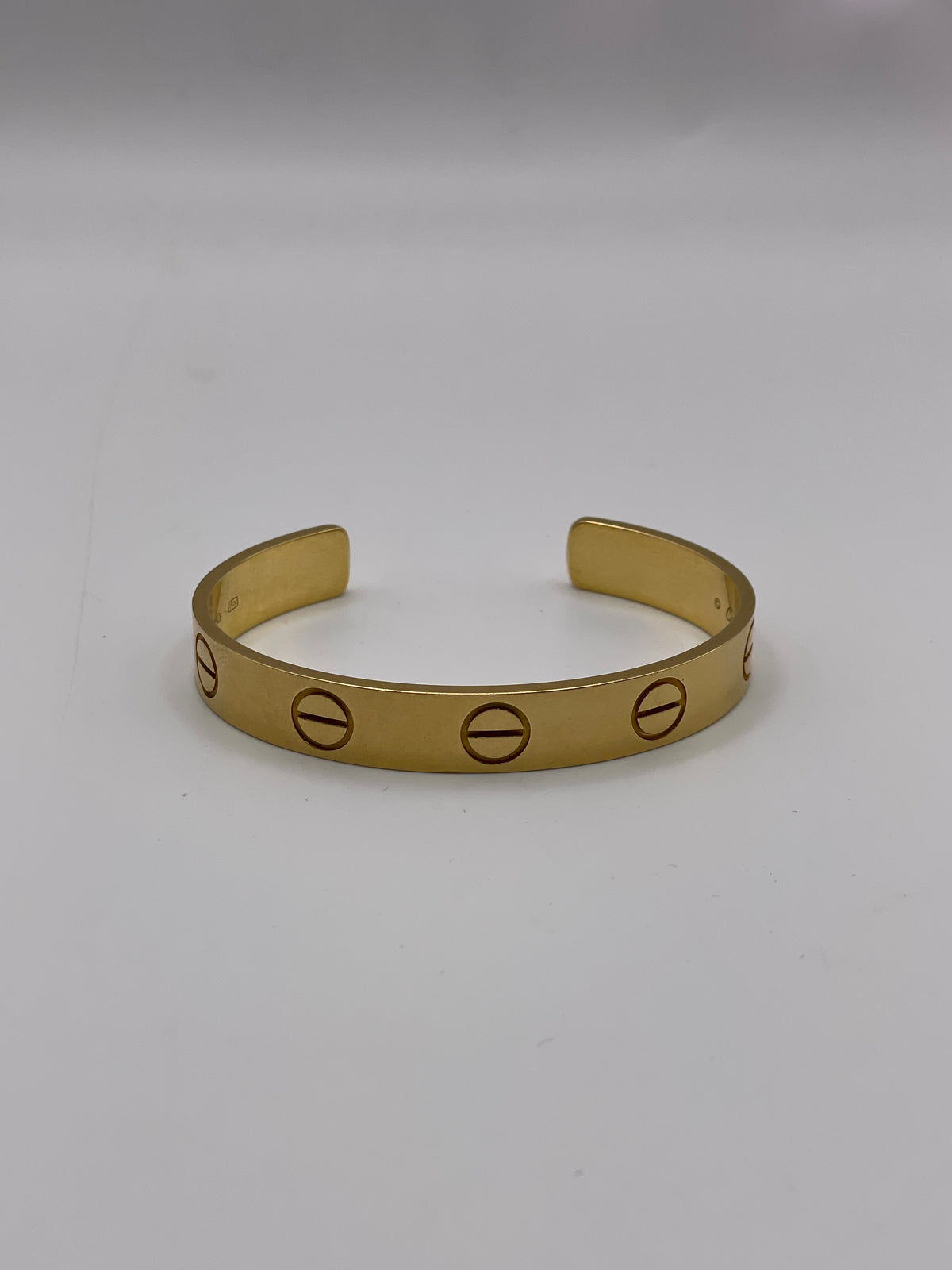 Cartier Open Love Bracelet Size 17 17 Yellow Gold Love Cuff
