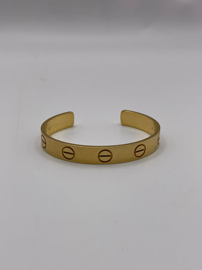 Cartier Open Love Bracelet Size 17 17mm Yellow Gold Love Cuff