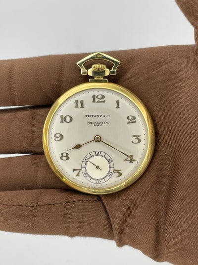 1928 Patek Philippe Pocket Watch Tiffany Stamped with Archive Papers 44mm Yellow Gold N/A