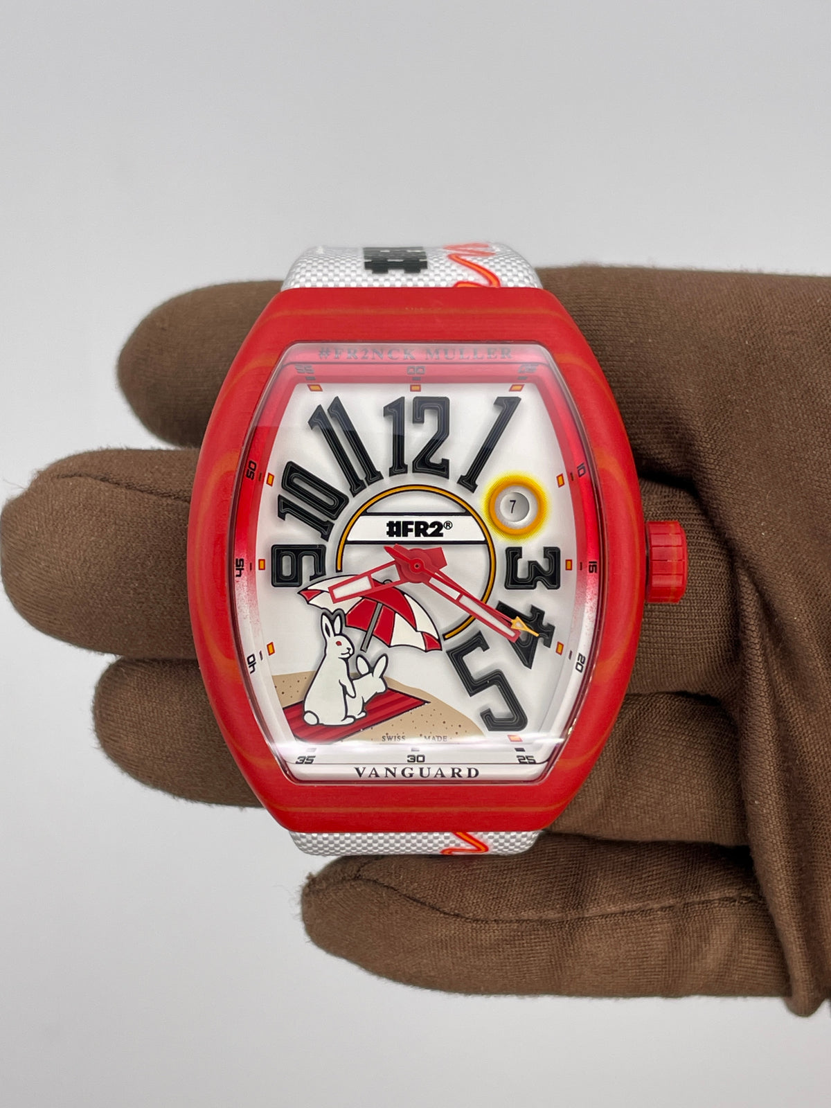 2025 Franck Muller Vanguard Beach #FR2NCK MULLER #FR2 41mm Composite V 41 SC DT BEACH GF RGF RG BC