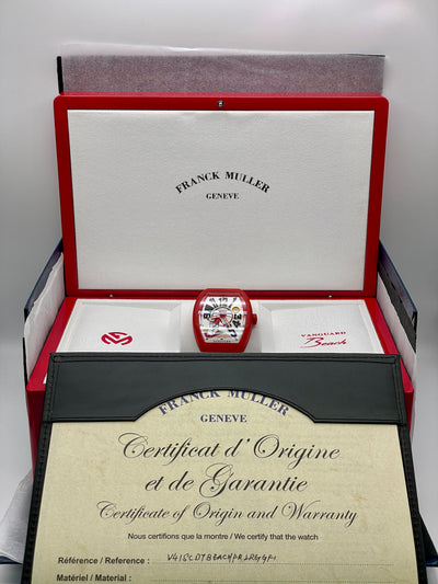 2025 Franck Muller Vanguard Beach #FR2NCK MULLER #FR2 41mm Composite V 41 SC DT BEACH GF RGF RG BC