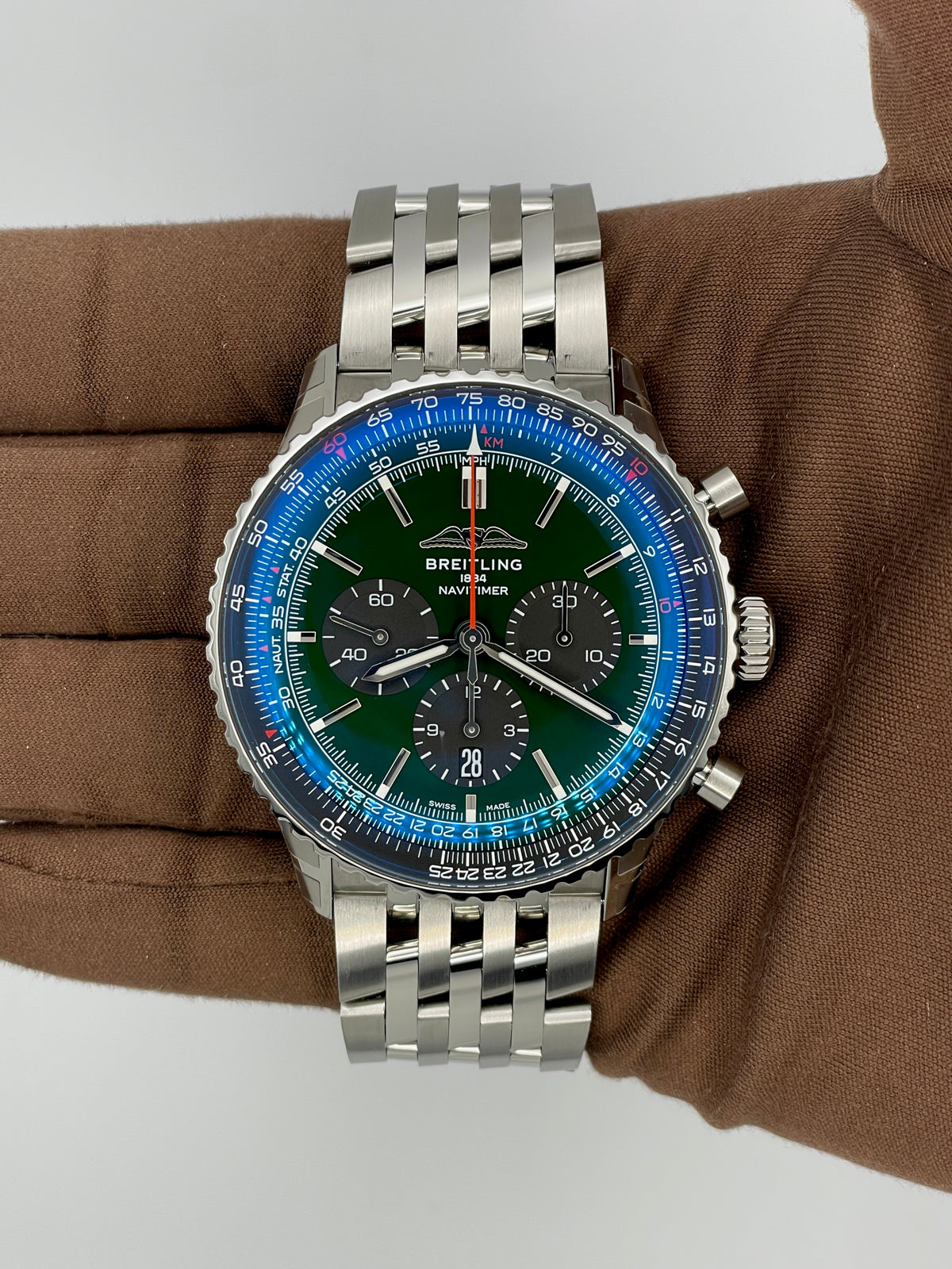 2025 Breitling Navitimer B01 Chronograph 46mm Stainless Steel AB0137241L1A1