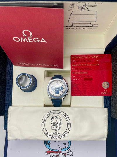2025 Omega Speedmaster Anniversary Series Co-Axial Master Chronometer Chronograph “Silver Snoopy Award” 42mm Stainless Steel 310.32.42.50.02.001