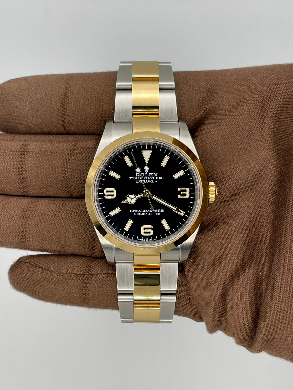 2023 Rolex Explorer I 36mm Stainless Steel/Yellow Gold 124273-0001